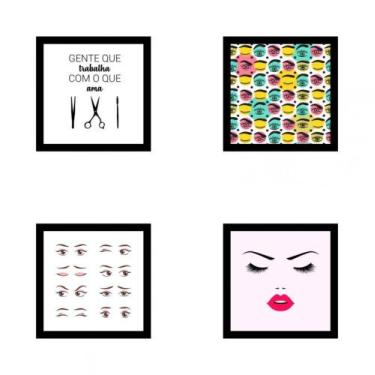 Imagem de Kit Quadros Decorativos Em Mdf Designer De Sobrancelhas 23 - New Decor