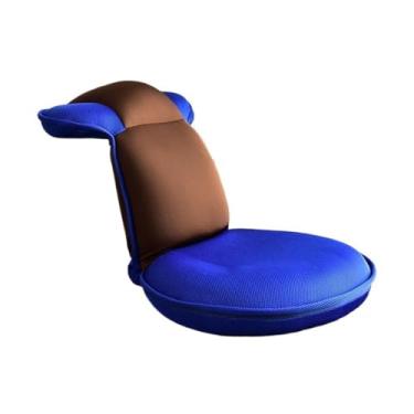 Imagem de Cadeira de chão portátil, cadeira de chão preguiçosa com encosto ajustável, cadeira de chão para jogos, cadeira de tatami, cadeira de sofá dobrável acolchoada, cama, cadeira de meditação com janela de