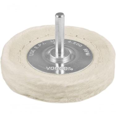 Imagem de Roda De Feltro-pano 3x1-2" Haste 1-4" Para Polimento Vonder