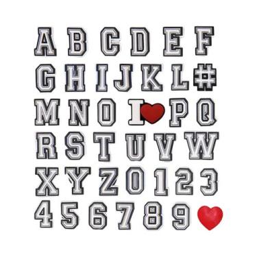 Imagem de Amuletos para Crocs com Letras do Alfabeto - 39/78 Peças - DIY para Bo