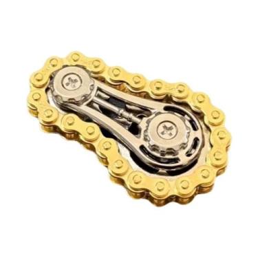 Imagem de Corrente De Bicicleta De Metal Com Design Elegante, Roda Dentada Girat