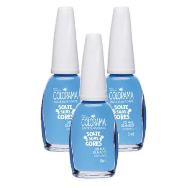 Imagem de Kit 3 Esmalte Colorama Solte Suas Cores Xô Mal Olhado! 8ml