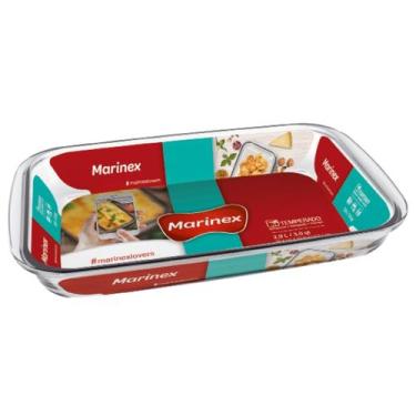 Imagem de Assadeira Retangular Vidro Temperado 2,9L Refratário Marinex - NADIR F