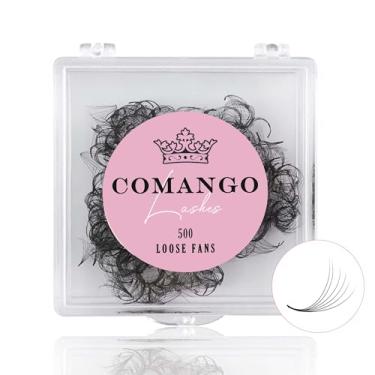 Imagem de CoMango 500 ventiladores Promade Fans Extensão de cílios soltos feitos à mão C/D Curl 6D 8-15MM Comprimento 0,07 Espessura Cílios pré-fabricados Extensões de cílios Volume Russo (500Fans-6D-0.07-C
