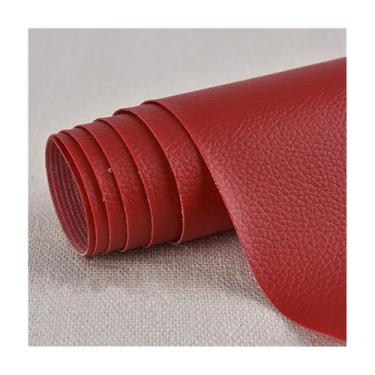 Imagem de 1 Adesivo De Reparo De Couro Artificial PU - 4 Opções De Tamanho (20x30cm-50x137cm), 18 Cores - Perfeito Para Móveis, Sofás, Cadeiras, Sapatos, Bolsas, Durável E Flexível(Red,20x30cm)