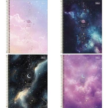 Imagem de Caderno 10X1 Capa Dura Magic 160 Folhas - Pacote com 4 Unidades - Tili