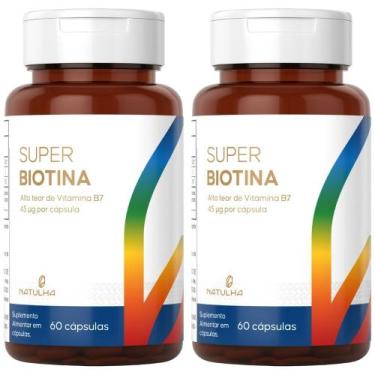 Imagem de KIT 2X Super Biotina 150% IDR 60 Cápsulas - Natulha