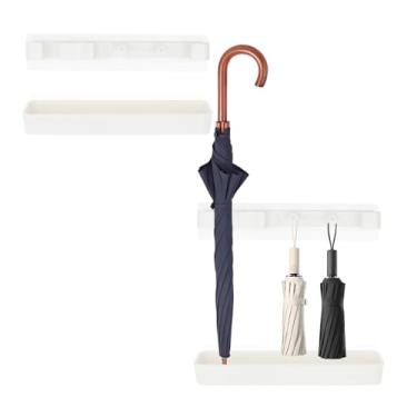 Imagem de Suporte decorativo para guarda-chuva com bandeja de água removível, suporte de guarda-chuva de pátio, suporte de base para uso externo, grande suporte independente e organizador de bengala, para