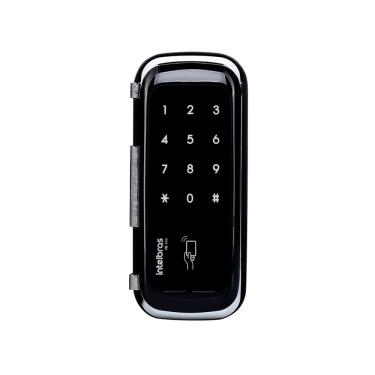 Imagem de Fechadura Digital Para Portas de Vidro FR 400 Preta Intelbras