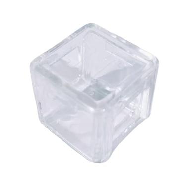 Imagem de Generic Estojo transparente para armazenamento de giz de bilhar, tamanho de bolso, ajuste universal, acessório resistente para manutenção de tacos de sinuca,