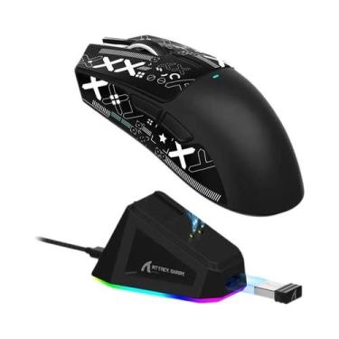 Imagem de Mouse Gamer Ultra-Leve Attack Shark X11SE X11 PAW3311 Bluetooth Modo T