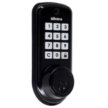 Imagem de Conjunto De Fechadura Digital Sdd115 Preto - 93862 - Silvana