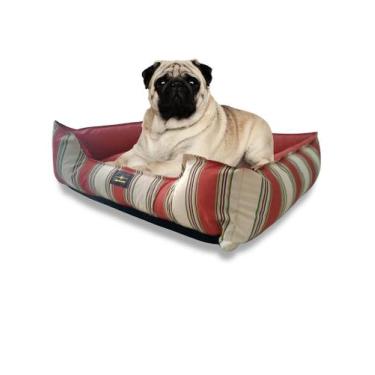 Imagem de Caminha de Cachorro- Impermeável- Acquablock- G- Vermelho Listrado - C