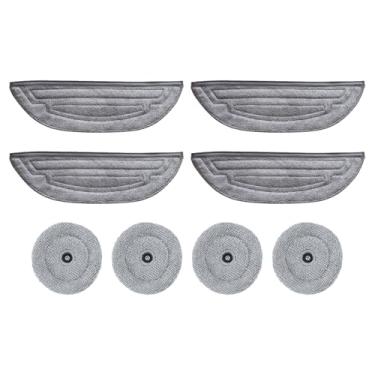 Imagem de KingBra Pacote com 8 almofadas de pano de microfibra para esfregão acessórios de substituição compatíveis com Roborock G20S/S8 MaxV Ultra Robot Aspirador de pó
