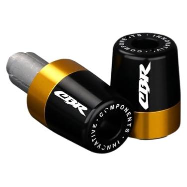 Imagem de Tampões de extremidade da barra do guidão Punhos do guidão Acessórios de motocicleta compatíveis com CBR 650 R CBR650 CBR 1000 F CBR 650 R CBR 1000 F (logotipo CBR dourado)