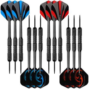 Imagem de Conjunto de dardos Accomor Steel Tip 24g Professional Metal, pacote co