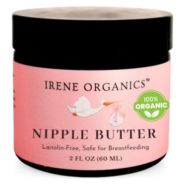 Imagem de Irene Organics Manteiga De Mamilo Orgânica, Bálsamo Calmante E Seguro Para Mães Que Amamentam, Sem Lanolina, Cuidado Pós-Parto Natural, 2 Oz