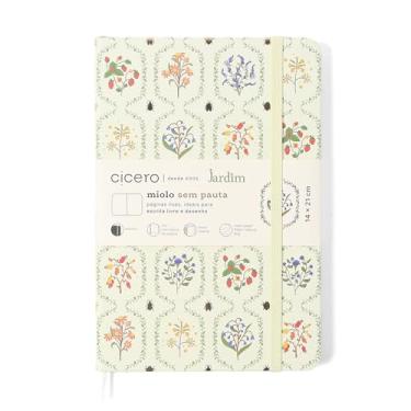 Imagem de CADERNETA CICEROS JARDIM SEM PAUTA 14X21 OFF WHITE