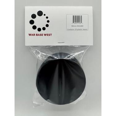 Imagem de War Base West 90mm Round Gaming Base, 10-Pack, Compatible with Warhammer 40k & Age of Sigmar