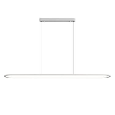Imagem de Lustre moderno de iluminação LED com luz pendente interna regulável, luz suspensa de metal de linha simples para ilha de cozinha, entrada, sala de jantar, sala de estudo, sala de estar, quar