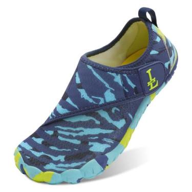 Imagem de Sapatos de caminhada aquática L-RUN para mulheres e homens da Marinha