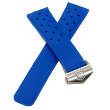 Imagem de Pulseira Silicone Para A Marca Tag Heuer, Formula 1.LC69 Tamanho:22 mm;Cor:Azul