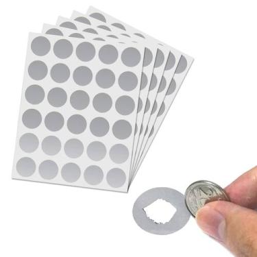 Imagem de Etiquetas adesivas Scratch Off ScratchStix Silver Circle 2,5 cm