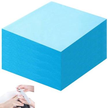 Imagem de Papel de filtro coletor de pó de unhas 400 folhas azul Fanfanwin