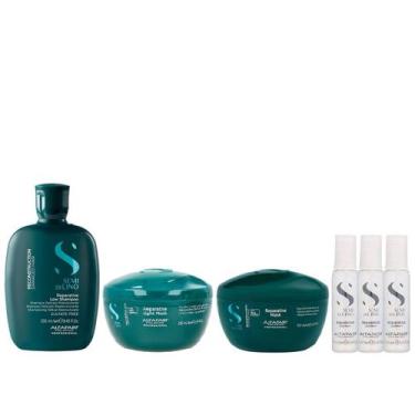 Imagem de Kit Alfaparf Semi Di Lino Reconstruction - Shampoo 250ml + Máscara 200