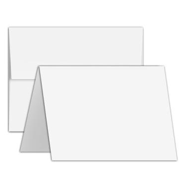 Imagem de Conjunto de cartões de felicitações – 4,5 x 6 em branco cartolina e envelopes A6 perfeitos para cartões de agradecimento de negócios, convites de casamento, chás de noiva e de bebê, feriados, aniversários e todas as ocasiões – Conjunto com 50