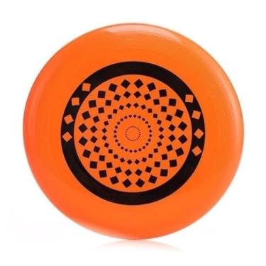 Imagem de Frisbee Brinquedo Pet Resistente Maleável Disco Treinamento Interativo (Laranja)