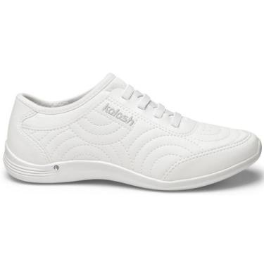 Imagem de Tênis Casual Kolosh Calce Fácil Conforto Brilho Impulse, Branco, 35