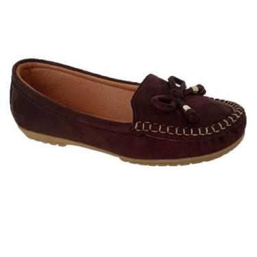 Imagem de Sapatilha Mocassim Feminino Costurado À Mão Moda Pé 2, 36, Cafe
