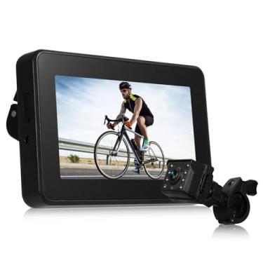 Imagem de Taruor Câmera de Visão Traseira 1080P Espelho Monitor de Visão Noturna para Scooter Bicicleta Elétrica Híbrida