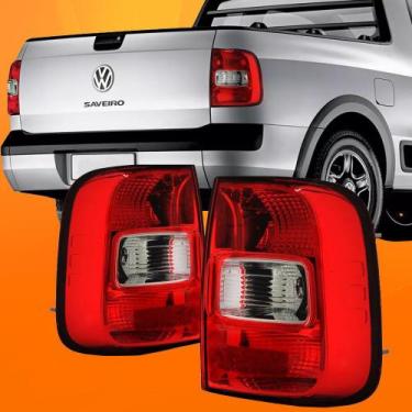Imagem de Par Lanterna Traseira Saveiro 2009 2010 2011 G5 G6 Fumê - JCV