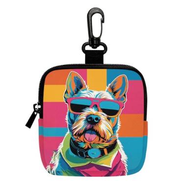 Imagem de Porta-chaves mini porta-moedas, bolsa multifuncional para chaves, moedas, fone de ouvido, batom 2, LCS multicolorido 28773, Tendência