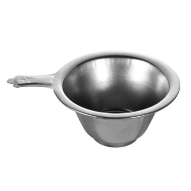 Imagem de Coador de chá de malha fina Kungfu funil de aço inoxidável (2)