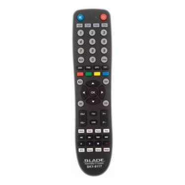 Imagem de Controle Remoto Para Receptor Blade B1 FBG 9117 SKY 9117 LE 7129, Pret