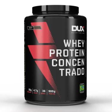 Imagem de Whey Protein Concentrado - Pote 900g Dux Nutrition, Morango