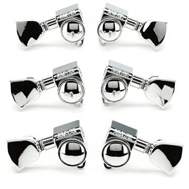 Imagem de Grover Sintonizadores rotomatic 502CK Roto-Grip - 3+3 cromados com botões Keystone