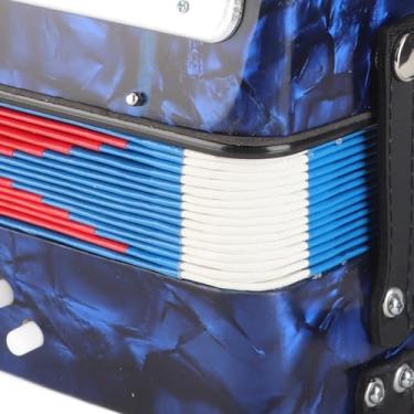 Imagem de Mingzhe Instrumento Musical de Acordeão Infantil Com 17 Teclas para Treinamento de Piano Baixo Infantil, Azul Profundo