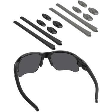 Imagem de BLAZERBUCK Kits de meias de reposição para óculos de sol Oakley Flak Draft OO9364 - preto + cinza