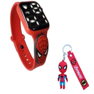 Imagem de Chaveiro Relógio Homem-Aranha Infantil Digi Resiste à Água-V - SMACTUD