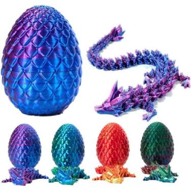 Imagem de Dragon Egg Toy YXYAUM Dragão impresso em 3D com dragão dentro - YXYDUM