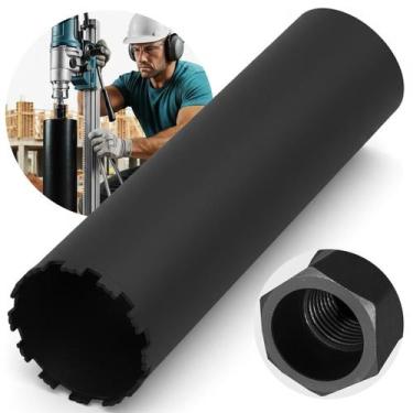 Imagem de Broca Para Perfuratriz Azul Serra Copo Coroa Diamantada 159x450mm Rosc