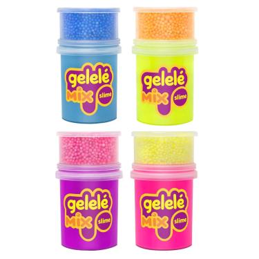 Imagem de Slime Gelelé Doce Brinquedo Mix Foam 153g - Item Sortido