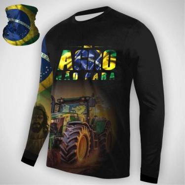 Imagem de Camisa Manga Longa Agro Proteção UV 50 Dry Fit Trabalho Campo Pesca Se
