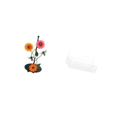 Imagem de Fenteer Dispensador de Papel Toalha Inspirado em Girassóis com Base Antiderrapante, Suporte Vertical para Lenços de Papel, Ideal para Decoração E Org