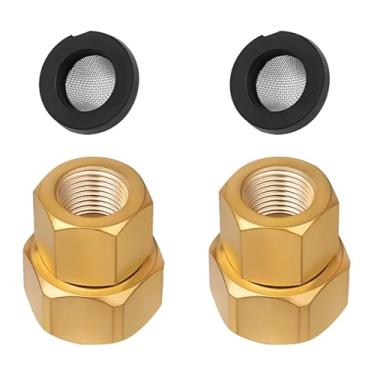 Imagem de Filtro de entrada de bombas de arruela 7100495, para bombas de água de pressão Simpson, adaptador de mangueira de jardim 1/2 NPTF X 3/4 GHT - pacote com 2