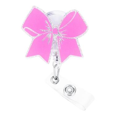 Imagem de Carretel de crachá de enfermeira, porta-crachá de enfermeira com padrão, suporte retrátil de cartão de identificação com clipe jacaré, design bonito para enfermeiros, professores, estudantes